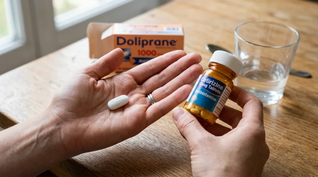découvrez si l'association du doliprane et d'un antihistaminique est sûre, les précautions à prendre et les conseils médicaux pour éviter les interactions.